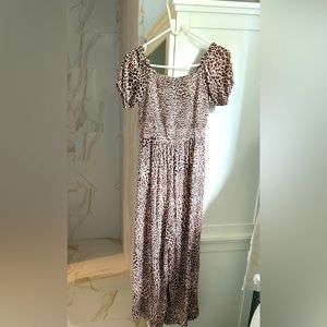 Cheetah print jumpsuit